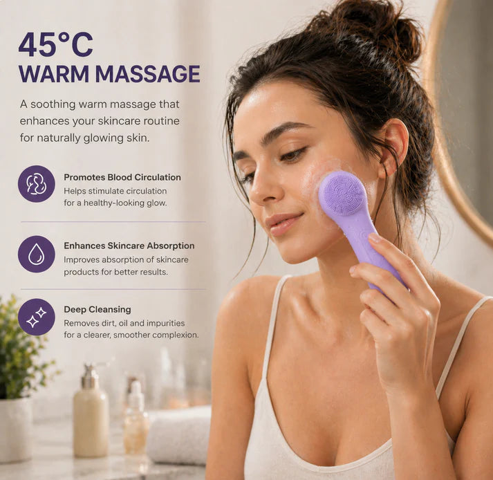 Waterproof Facial Cleansing Brush – Clearer Skin Fast