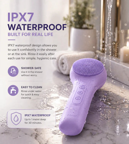 Waterproof Facial Cleansing Brush – Clearer Skin Fast