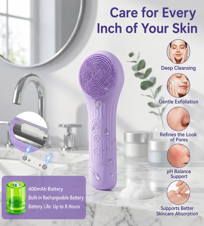 Waterproof Facial Cleansing Brush – Clearer Skin Fast